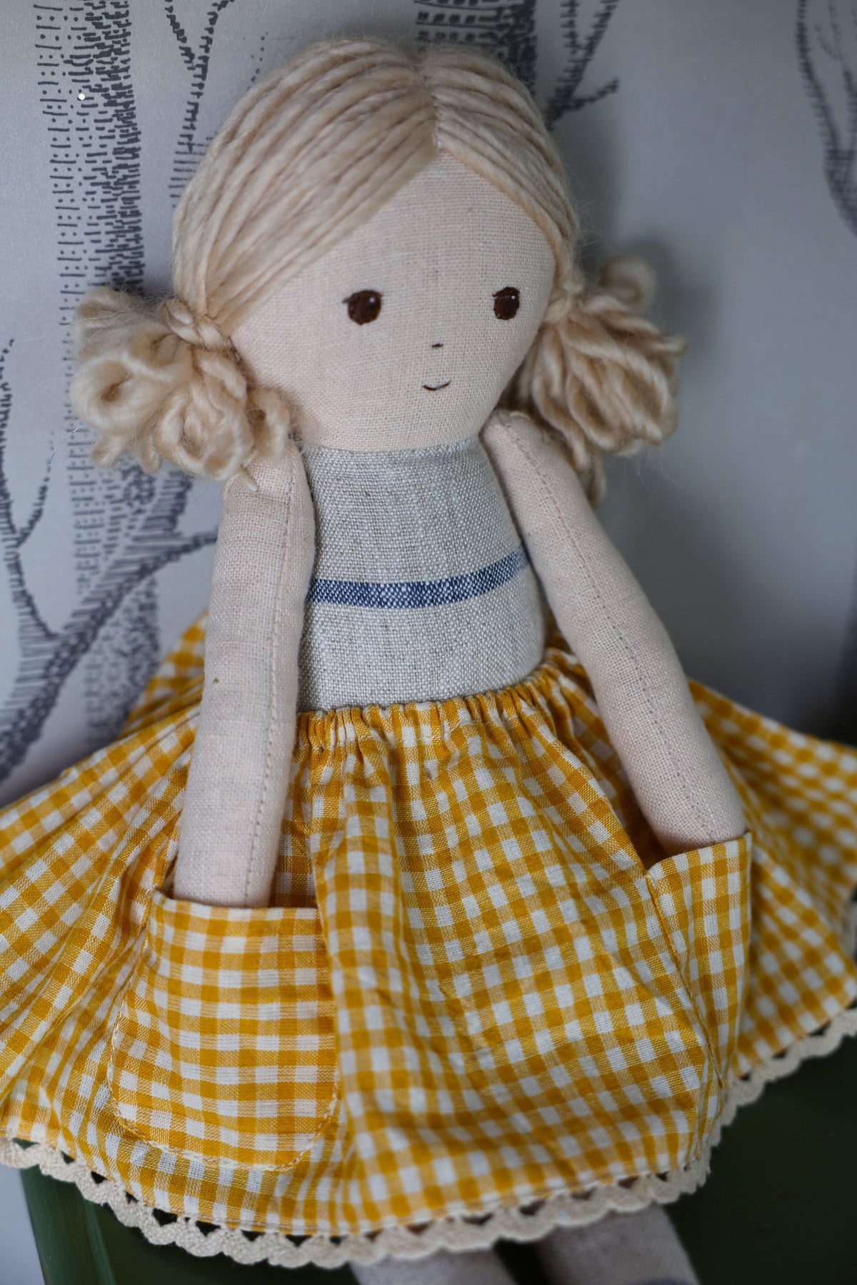 Yellow Gingham Skirt