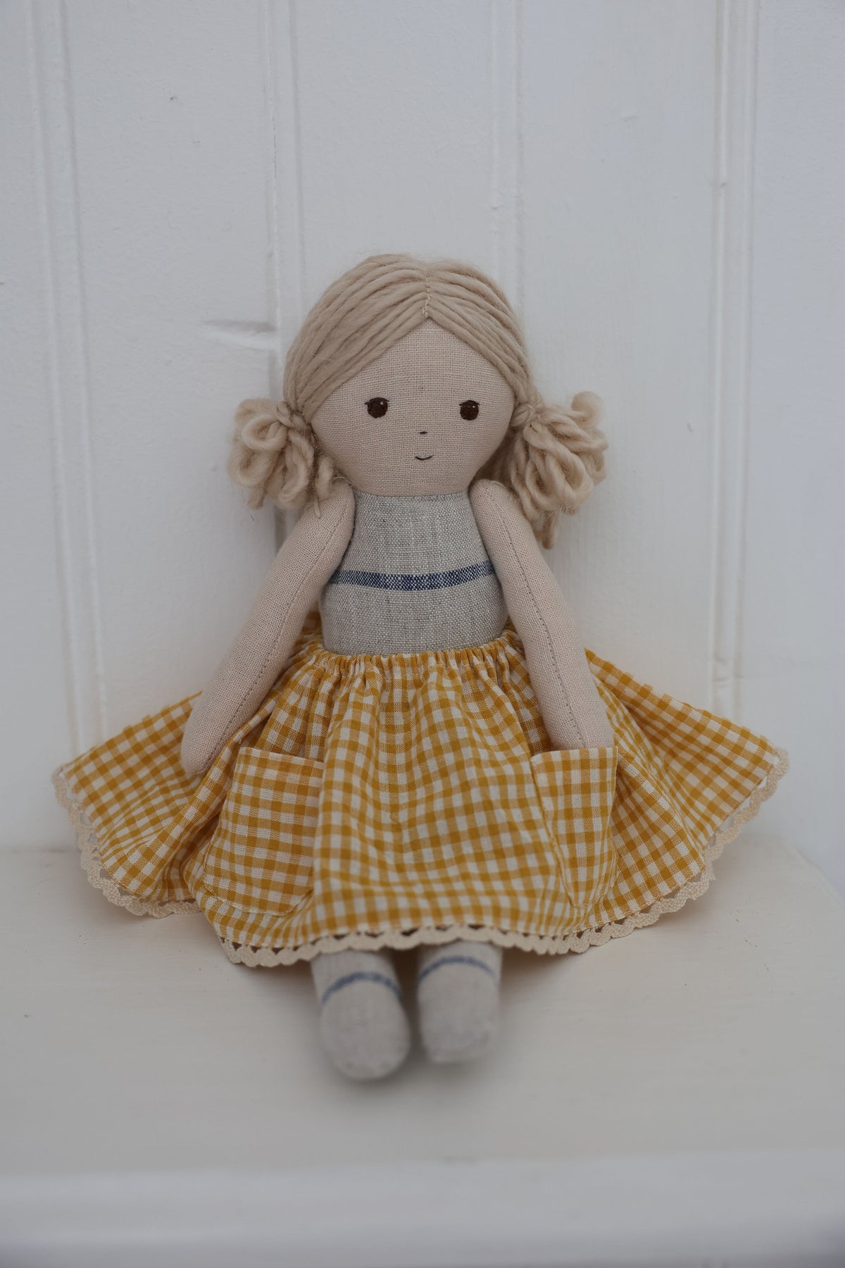 Yellow Gingham Skirt