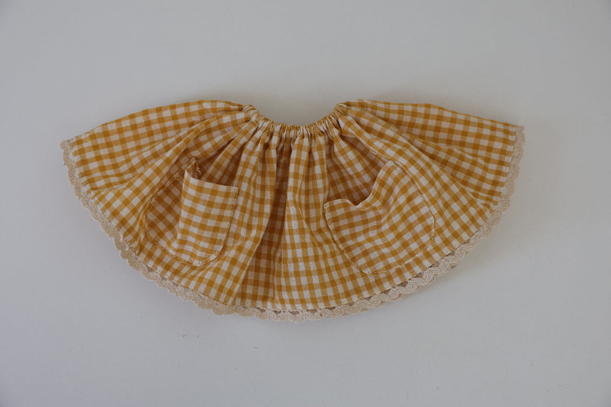 Yellow Gingham Skirt