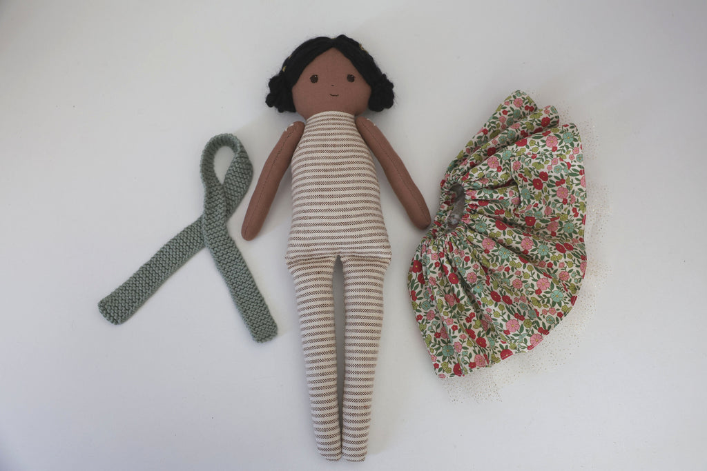 Ivy - Handmade Fabric Doll