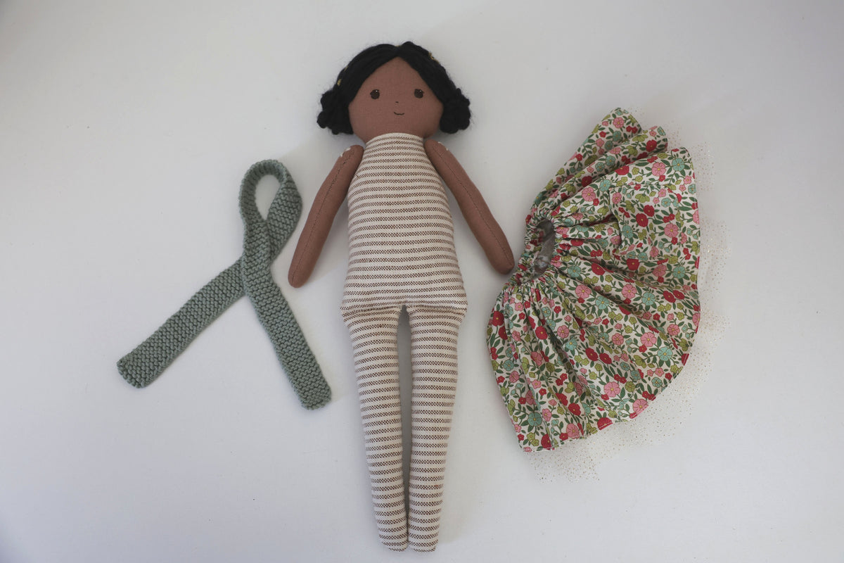 Ivy - Handmade Fabric Doll